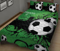 Ohaprints-Quilt-Bed-Set-Pillowcase-Soccer-Green-With-Balls-Custom-Personalized-Name-Number-Blanket-Bedspread-Bedding-1255-King (90'' x 100'')