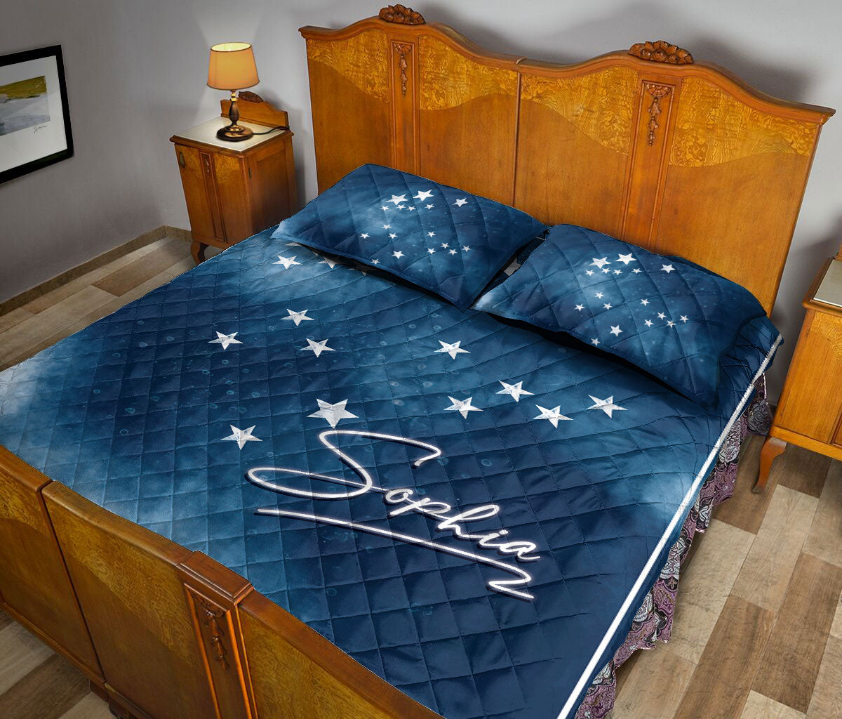 Ohaprints-Quilt-Bed-Set-Pillowcase-Gemini-Zodiac-Sign-Astrology-Horoscopes-Celestrial-Custom-Personalized-Name-Blanket-Bedspread-Bedding-71-Queen (80'' x 90'')