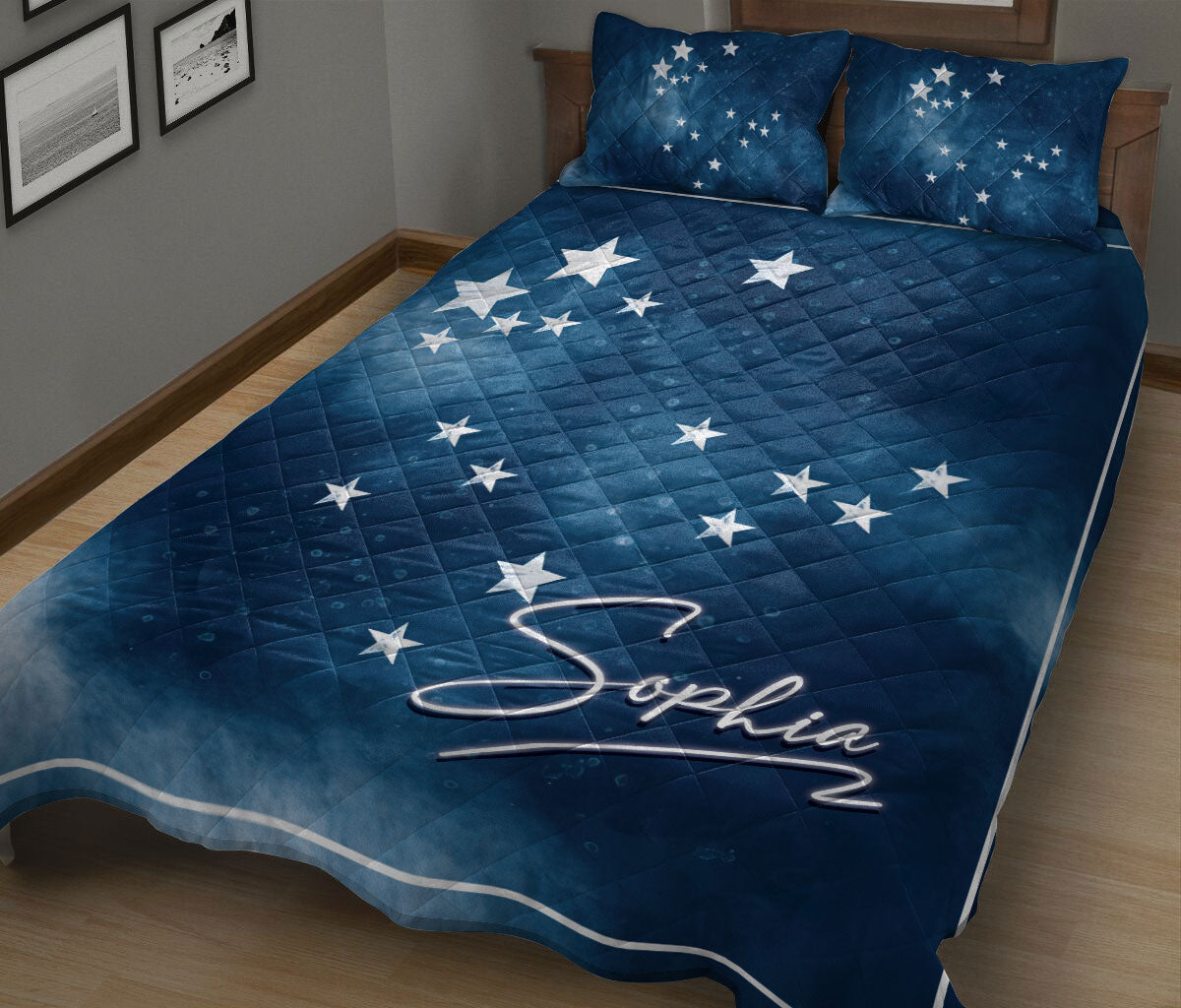 Ohaprints-Quilt-Bed-Set-Pillowcase-Gemini-Zodiac-Sign-Astrology-Horoscopes-Celestrial-Custom-Personalized-Name-Blanket-Bedspread-Bedding-71-King (90'' x 100'')