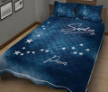 Ohaprints-Quilt-Bed-Set-Pillowcase-Pisces-Zodiac-Sign-Astrology-Horoscopes-Celestrial-Custom-Personalized-Name-Blanket-Bedspread-Bedding-744-King (90'' x 100'')