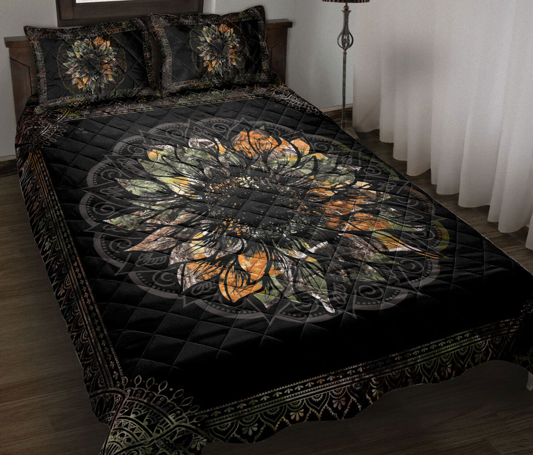 Ohaprints-Quilt-Bed-Set-Pillowcase-Camoflage-Sunflower-Mandala-Hunting-Vintage-Bedroom-Decor-Floral-Leaf-Blanket-Bedspread-Bedding-1272-Throw (55'' x 60'')