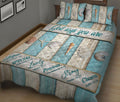 Ohaprints-Quilt-Bed-Set-Pillowcase-Sea-Beach-Lover-Ocean-Stuff-Wood-Rustic-Pattern-God-Say-You-Are-Blue-White-Blanket-Bedspread-Bedding-2639-King (90'' x 100'')