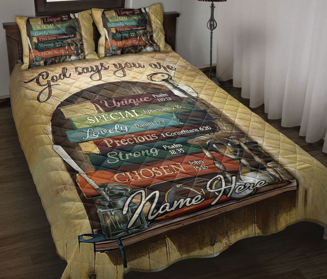 Ohaprints-Quilt-Bed-Set-Pillowcase-Brown-Book-Lover-Booknerd-Bookworm-God-Say-You-Are-Custom-Personalized-Name-Blanket-Bedspread-Bedding-1460-Throw (55'' x 60'')