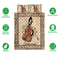 Ohaprints-Quilt-Bed-Set-Pillowcase-Violin-Violinist-Artist-Music-Treble-Clef-Custom-Personalized-Name-Blanket-Bedspread-Bedding-3881-Double (70'' x 80'')