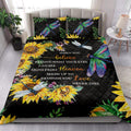 Ohaprints-Quilt-Bed-Set-Pillowcase-Dragonfly-Sunflower-When-We-Believe-Meaningful-Memory-Idea-Blanket-Bedspread-Bedding-3894-King (90'' x 100'')