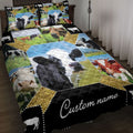 Ohaprints-Quilt-Bed-Set-Pillowcase-Cow-Farm-Animal-Farmer-Farmhouse-Patchwork-Custom-Personalized-Name-Blanket-Bedspread-Bedding-3897-Throw (55'' x 60'')