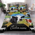 Ohaprints-Quilt-Bed-Set-Pillowcase-Cow-Farm-Animal-Farmer-Farmhouse-Patchwork-Custom-Personalized-Name-Blanket-Bedspread-Bedding-3897-King (90'' x 100'')