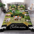 Ohaprints-Quilt-Bed-Set-Pillowcase-Pig-Farm-Animal-Farmer-Farmhouse-Patchwork-Custom-Personalized-Name-Blanket-Bedspread-Bedding-3898-King (90'' x 100'')