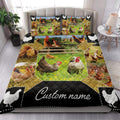 Ohaprints-Quilt-Bed-Set-Pillowcase-Chicken-Farm-Animal-Farmer-Farmhouse-Idea-Custom-Personalized-Name-Blanket-Bedspread-Bedding-3900-King (90'' x 100'')