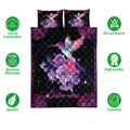 Ohaprints-Quilt-Bed-Set-Pillowcase-Purple-Rose-Hummingbird-Bird-Mandala-Galaxy-Custom-Personalized-Name-Blanket-Bedspread-Bedding-3902-Double (70'' x 80'')