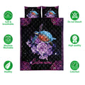 Ohaprints-Quilt-Bed-Set-Pillowcase-Purple-Rose-Sea-Turtle-Ocean-Mandala-Galaxy-Custom-Personalized-Name-Blanket-Bedspread-Bedding-3904-Double (70'' x 80'')