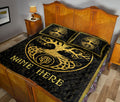 Ohaprints-Quilt-Bed-Set-Pillowcase-Tree-Of-Life-Yggdrasil-Black-Mythology-Norse-Nordic-Custom-Personalized-Name-Blanket-Bedspread-Bedding-728-Queen (80'' x 90'')