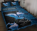 Ohaprints-Quilt-Bed-Set-Pillowcase-Love-Dolphin-Blue-Sea-Animal-Ocean-Seasonal-Bed-Decor-Custom-Personalized-Name-Blanket-Bedspread-Bedding-732-Throw (55'' x 60'')