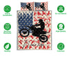 Ohaprints-Quilt-Bed-Set-Pillowcase-American-Flag-Motorcycle-Racing-Motocross-Custom-Personalized-Name-Blanket-Bedspread-Bedding-3456-Double (70&#39;&#39; x 80&#39;&#39;)