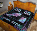 Ohaprints-Quilt-Bed-Set-Pillowcase-Hologram-Mandala-Barrel-Racing-Girl-Custom-Personalized-Name-Number-Blanket-Bedspread-Bedding-3467-King (90'' x 100'')