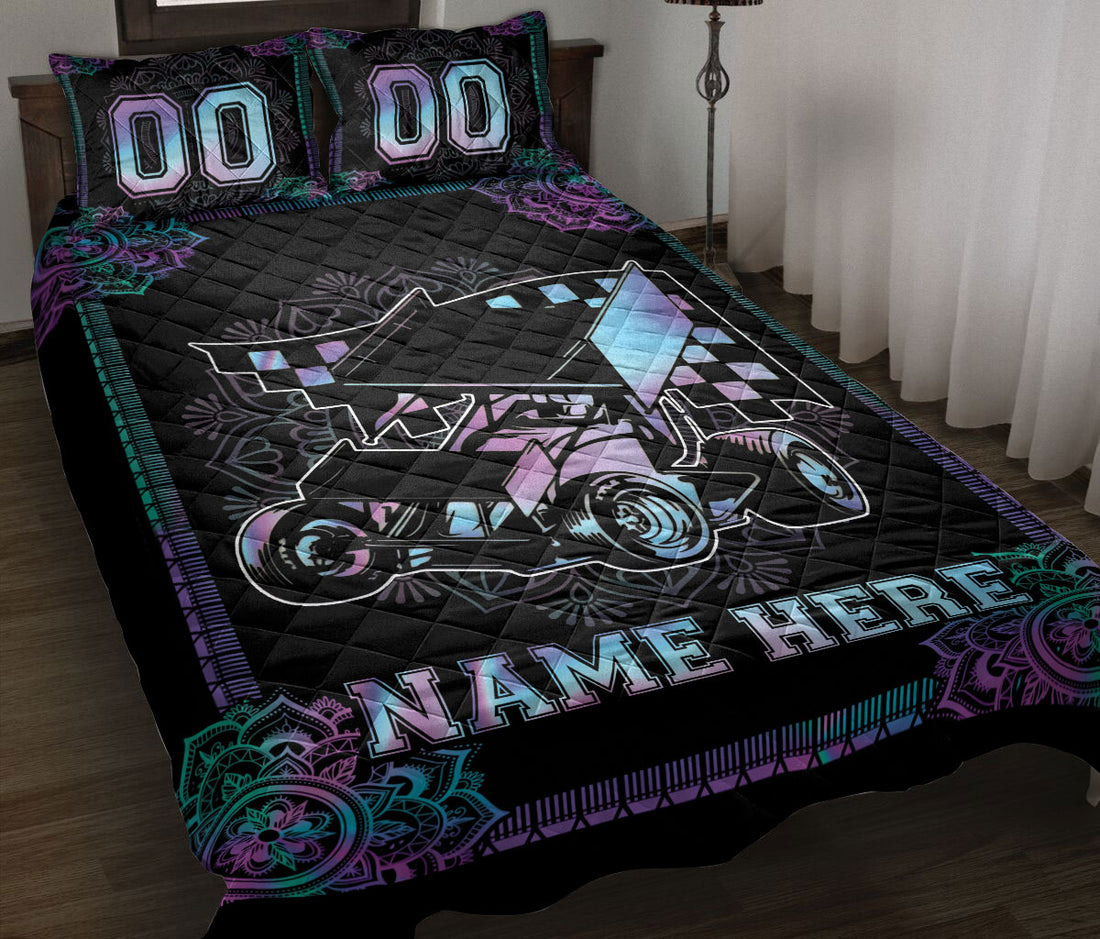 Ohaprints-Quilt-Bed-Set-Pillowcase-Dirt-Track-Racing-Qbs-Parent1-Custom-Personalized-Name-Number-Blanket-Bedspread-Bedding-3465-Throw (55'' x 60'')