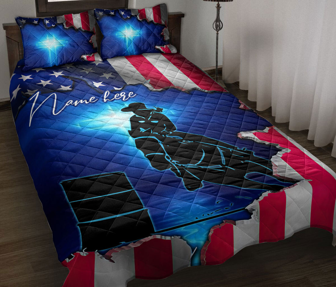 Ohaprints-Quilt-Bed-Set-Pillowcase-Christian-Barrel-Horse-Racing-Girl-Racer-Custom-Personalized-Name-Blanket-Bedspread-Bedding-3468-Throw (55'' x 60'')