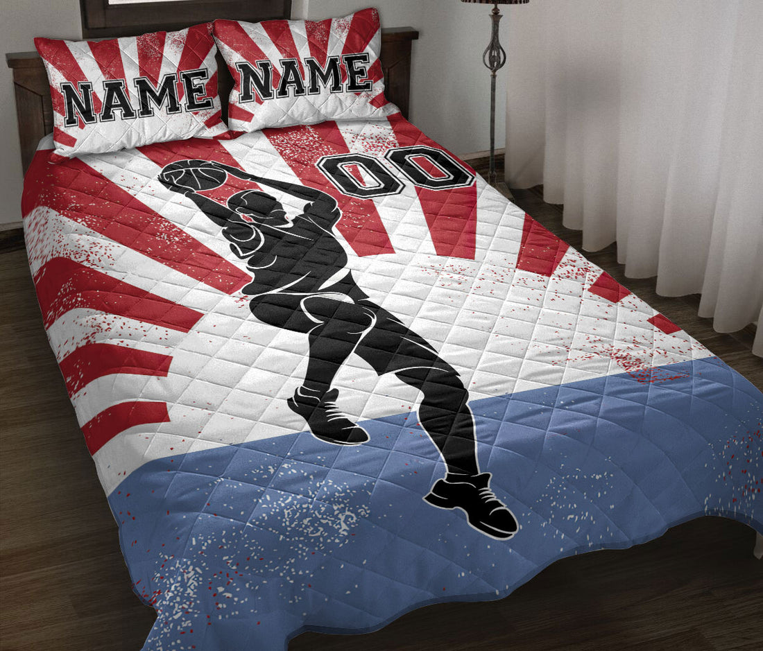 Ohaprints-Quilt-Bed-Set-Pillowcase-Basketball-Lover-Boy-Player-Fan-Idea-Custom-Personalized-Name-Number-Blanket-Bedspread-Bedding-3413-Throw (55'' x 60'')