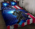 Ohaprints-Quilt-Bed-Set-Pillowcase-America-Football-Player-Blue-Jesus-Cross-Custom-Personalized-Name-Number-Blanket-Bedspread-Bedding-3164-Throw (55'' x 60'')