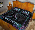 Ohaprints-Quilt-Bed-Set-Pillowcase-Mandala-Hologram-Baseball-Catcher-Player-Custom-Personalized-Name-Number-Blanket-Bedspread-Bedding-3215-King (90'' x 100'')