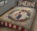 Ohaprints-Quilt-Bed-Set-Pillowcase-Bulldog-Vintage-Animal-Pet-Dog-We-The-People-Patriotic-Blanket-Bedspread-Bedding-2563-King (90'' x 100'')