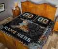 Ohaprints-Quilt-Bed-Set-Pillowcase-Mandala-Baseball-Catcher-Boy-Player-Black-Custom-Personalized-Name-Number-Blanket-Bedspread-Bedding-3224-King (90'' x 100'')