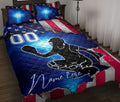 Ohaprints-Quilt-Bed-Set-Pillowcase-Catcher-Softball-Girl-Christian-Us-Flag-Custom-Personalized-Name-Number-Blanket-Bedspread-Bedding-3117-Throw (55'' x 60'')