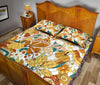 Ohaprints-Quilt-Bed-Set-Pillowcase-Hippie-Hippy-Fall-Autumn-Plant-Flower-Mushroom-Boho-Custom-Personalized-Name-Blanket-Bedspread-Bedding-3258-King (90&#39;&#39; x 100&#39;&#39;)