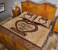 Ohaprints-Quilt-Bed-Set-Pillowcase-Wild-Animal-Bear-Couple-God-Bless-Brown-Valentine-Custom-Personalized-Name-Blanket-Bedspread-Bedding-2570-Queen (80'' x 90'')