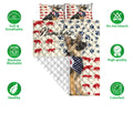 Ohaprints-Quilt-Bed-Set-Pillowcase-American-Us-Flag-Patriotic-Germen-Shepherd-Pet-Dog-Custom-Personalized-Name-Blanket-Bedspread-Bedding-1391-Double (70'' x 80'')