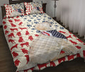 Ohaprints-Quilt-Bed-Set-Pillowcase-American-Us-Flag-Patriotic-Labrador-Retriever-Animal-Pet-Dog-Lover-Blanket-Bedspread-Bedding-1979-Throw (55'' x 60'')