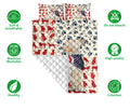 Ohaprints-Quilt-Bed-Set-Pillowcase-American-Us-Flag-Patriotic-Labrador-Retriever-Animal-Pet-Dog-Lover-Blanket-Bedspread-Bedding-1979-Double (70'' x 80'')