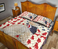 Ohaprints-Quilt-Bed-Set-Pillowcase-American-Us-Flag-Patriotic-Labrador-Retriever-Animal-Pet-Dog-Lover-Blanket-Bedspread-Bedding-1979-Queen (80'' x 90'')