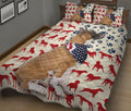 Ohaprints-Quilt-Bed-Set-Pillowcase-American-Us-Flag-Patriotic-Boxer-Animal-Pet-Dog-Lover-Blanket-Bedspread-Bedding-221-King (90'' x 100'')