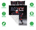 Ohaprints-Quilt-Bed-Set-Pillowcase-America-Us-Flag-Hockey-Player-Lover-Gift-Black-Custom-Personalized-Name-Number-Blanket-Bedspread-Bedding-2664-Double (70'' x 80'')