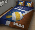Ohaprints-Quilt-Bed-Set-Pillowcase-Volleyball-Court-Red-Blue-Volleyball-Ball-Custom-Personalized-Name-Number-Blanket-Bedspread-Bedding-906-King (90'' x 100'')