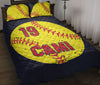 Ohaprints-Quilt-Bed-Set-Pillowcase-Softball-Black-Yellow-Ball-Gift-For-Fan-Lovers-Custom-Personalized-Name-Number-Blanket-Bedspread-Bedding-316-Throw (55&#39;&#39; x 60&#39;&#39;)