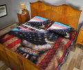 Ohaprints-Quilt-Bed-Set-Pillowcase-America-Us-Transgender-Pride-Flag-I-Am-Brave-This-Is-Me-Support-Gift-Lgbt-Blanket-Bedspread-Bedding-3049-Queen (80'' x 90'')