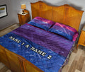 Ohaprints-Quilt-Bed-Set-Pillowcase-Lgbt-Bisexual-Pride-Flag-Smoke-Pattern-Gift-Idea-Custom-Personalized-Name-Blanket-Bedspread-Bedding-2673-Queen (80'' x 90'')