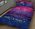 Ohaprints-Quilt-Bed-Set-Pillowcase-Lgbt-Bisexual-Pride-Flag-Smoke-Pattern-Gift-Idea-Custom-Personalized-Name-Blanket-Bedspread-Bedding-2673-King (90'' x 100'')