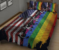 Ohaprints-Quilt-Bed-Set-Pillowcase-America-Us-Rainbow-Pride-Flag-Lgbt-Lgbtq-Support-Gift-Idea-Blanket-Bedspread-Bedding-1494-King (90'' x 100'')