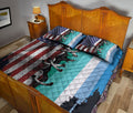 Ohaprints-Quilt-Bed-Set-Pillowcase-America-Us-Gay-Men-Pride-Flag-Lgbt-Lgbtq-Support-Gift-Idea-Blanket-Bedspread-Bedding-2079-Queen (80'' x 90'')