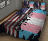 Ohaprints-Quilt-Bed-Set-Pillowcase-America-Us-Transgender-Pride-Flag-Lgbt-Lgbtq-Support-Gift-Idea-Blanket-Bedspread-Bedding-2674-King (90&#39;&#39; x 100&#39;&#39;)
