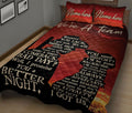 Ohaprints-Quilt-Bed-Set-Pillowcase-Couple-Cowboy-Cowgirl-Red-We-Are-Team-Horse-Lover-Custom-Personalized-Name-Blanket-Bedspread-Bedding-1893-King (90'' x 100'')