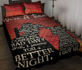 Ohaprints-Quilt-Bed-Set-Pillowcase-Couple-Cowboy-Cowgirl-Red-Black-We-Are-A-Team-Horse-Lover-Valentine-Blanket-Bedspread-Bedding-1406-Throw (55'' x 60'')