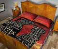 Ohaprints-Quilt-Bed-Set-Pillowcase-Couple-Cowboy-Cowgirl-Red-Black-We-Are-A-Team-Horse-Lover-Valentine-Blanket-Bedspread-Bedding-1406-Queen (80'' x 90'')