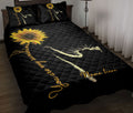 Ohaprints-Quilt-Bed-Set-Pillowcase-Sunshine-Cat-Sunflower-Flower-Animal-Pet-Lover-Black-Custom-Personalized-Name-Blanket-Bedspread-Bedding-2680-Throw (55'' x 60'')