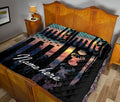 Ohaprints-Quilt-Bed-Set-Pillowcase-Buck-Hunter-Deer-Hunting-Lover-America-Us-Flag-Custom-Personalized-Name-Blanket-Bedspread-Bedding-2090-Queen (80'' x 90'')