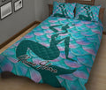 Ohaprints-Quilt-Bed-Set-Pillowcase-3D-Mermaid-Scale-Sea-Ocean-Beach-Lover-Gift-Blue-Custom-Personalized-Name-Blanket-Bedspread-Bedding-926-King (90'' x 100'')