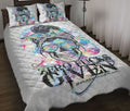 Ohaprints-Quilt-Bed-Set-Pillowcase-Skull-Skeleton-Girl-Women-Mom-Mermaid-Scale-Zero-F-Given-White-Blanket-Bedspread-Bedding-1507-Throw (55'' x 60'')